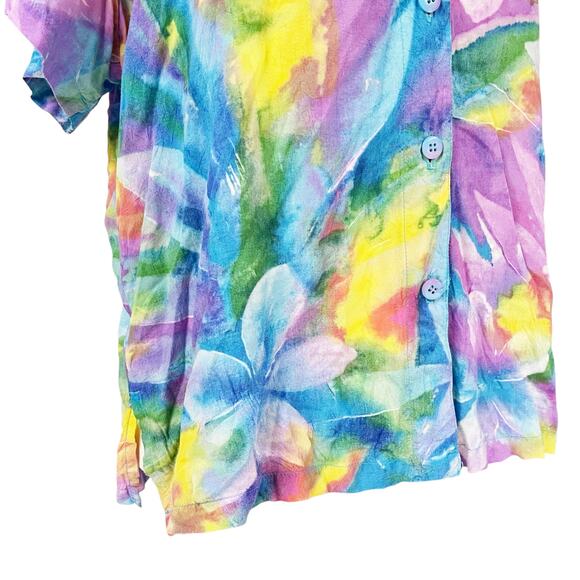 JAMS WORLD 2014 Limited Edition 50 Years Tiare Pastel Rainbow Shirt W624 Size L - Picture 4 of 9